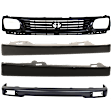 4-Piece Kit, Front Bumper, Fleetside, RWD, Painted Black, Includes (1) Bumper, (1) Grille Assembly, and (2) Headlight Filler