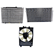 3-Piece Kit A/C Condenser, 3.7L, 6Cyl, Includes (1) A/C Condenser, (1) Cooling Fan Assembly and (1) Radiator