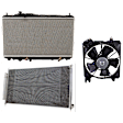 2013 Acura ILX - 3-Piece Kit A/C Condenser, 2.0L 4Cyl,  Includes (1) A/C Condenser, (1) Cooling Fan Assembly, and (1) Radiator
