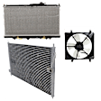 1995 Honda Accord - 3-Piece Kit A/C Condenser, 2.2L 4Cyl,  Includes (1) A/C Condenser, (1) Cooling Fan Assembly, and (1) Radiator