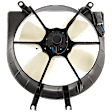 1996 Honda Civic - 3-Piece Kit A/C Condenser, 1.6L 4Cyl,  Includes (1) A/C Condenser, (1) Cooling Fan Assembly, and (1) Radiator