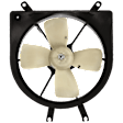 1996 Honda Civic - 3-Piece Kit A/C Condenser, 1.6L 4Cyl,  Includes (1) A/C Condenser, (1) Cooling Fan Assembly, and (1) Radiator