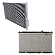 2-Piece Kit A/C Condenser, includes (1) A/C Condenser and (1) Radiator, 1.8L Eng., 4 Cyl.