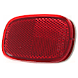 4-Piece Kit Rear, Driver and Passenger Side Bumper Reflector Includes (2) Bumper Reflector and (2) Side Marker