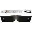 1986 Toyota Pickup DLX - 3-Piece Kit Front Bumper, Fleetside, RWD, Except 1-Ton, Chrome, Includes (1) Bumper and (2) Bumper End