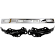 1986 Toyota Pickup SR5 - 3-Piece Kit Front, Driver and Passenger Side Bumper, Fleetside, RWD, Except 1-Ton, Chrome, Includes (1) Bumper and (2) Bumper Bracket