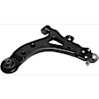4-Piece Kit Front, Driver and Passenger Side, Lower Control Arm, includes (2)Control Arm and (2)Sway Bar Link
