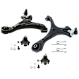 4-Piece Kit Front, Driver and Passenger Side, Lower Control Arm, includes (2)Ball Joint and (2)Control Arm
