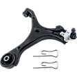 4-Piece Kit Front, Driver and Passenger Side, Lower Control Arm, includes (2)Ball Joint and (2)Control Arm
