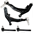 2006 Nissan Murano - 4-Piece Kit Front, Driver and Passenger Side, Lower Control Arm, AWD,  Includes (2)Control Arm and (2)Tie Rod End