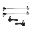 4-Piece Kit Front, Driver and Passenger Side Sway Bar Link, Includes (2)Sway Bar Link and (2)Tie Rod End