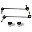 4-Piece Kit Front, Driver and Passenger Side, Lower, Rearward Control Arm Bushings, Includes (2)Control Arm Bushing and (2)Sway Bar Link