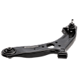 4-Piece Kit Front, Driver and Passenger Side, Lower Control Arm, includes (2)Control Arm and (2)Sway Bar Link