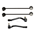 4-Piece Kit Front, Driver and Passenger Side, Outer Tie Rod End Includes (2)Sway Bar Link and (2)Tie Rod End