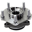 2-Wheel Set Front Wheel Hub, With Bearing, Includes (2) Knuckle and (2) Wheel Hub
