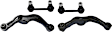 4-Piece Kit Rear, Driver and Passenger Side, Upper Control Arm, includes (2)Control Arm and (2)Sway Bar Link