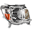 2005-2011 Toyota Tacoma - 4-Piece Kit Driver and Passenger Side Halogen Headlight, For Models Without Sport Package, Includes (2)Headlight and (2)Fog Light