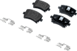 2-Wheel Set Rear Brake Disc and Pad Kit, Plain Surface 5 Lugs 286 mm, Includes (2) Disc and (1) Pad Set