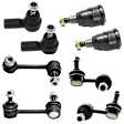 8-Piece Kit Front, Driver and Passenger Side, Lower Ball Joint Includes (4)Sway Bar Link, (2)Ball Joint and (2)Tie Rod End
