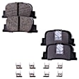 2-Wheel Set Brake Disc and Pad Kit, 268.99 mm, Includes (2) Brake Disc and (1) Brake Pad Set