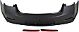 3-Piece Kit, Rear Primed Bumper Cover, For Models With Rear View Camera, Without Parking Aid Sensor, Includes (1) Bumper Cover and (2) Bumper Reflector