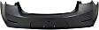 2-Piece Kit, Rear Primed Bumper Cover, For Models Without Rear View Camera, Includes (1) Bumper Cover and (1) Valance