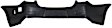 2-Piece Kit, Rear Primed Bumper Cover, For Models Without Rear View Camera, Includes (1) Bumper Cover and (1) Valance