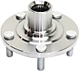 2-Wheel Set Front Wheel Hub, 5 Lugs, With Bearing, Includes (2) Wheel Bearing and (2) Wheel Hub
