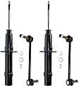 4-Piece Kit Front, Driver and Passenger Side Suspension Kit, Includes (2) Sway Bar Link and (2) Shock Absorber and Strut Assembly