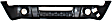 2003 Ford Ranger - 2-Piece Kit Front Bumper, 4WD, Painted Black, Includes (1) Bumper and (1) Valance