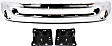 2002 Dodge Ram 1500 SLT - 3-Piece Kit Front Bumper, Type 2, For Models Without Tow Hook, Chrome, Includes (1) Bumper and (2) Bumper Bracket