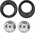 4-Piece Kit, Front, Driver and Passenger Side Halogen Fog Light, With bulb(s), For Models Without RS Package, Includes (2) Fog Light and (2) Fog Light Trim