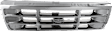 3-Piece Kit Grille with Headlights, Chrome Shell/Painted Gray Insert
