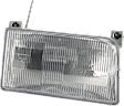 3-Piece Kit Grille with Headlights, Chrome Shell/Painted Gray Insert