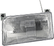 3-Piece Kit Grille with Headlights, Chrome Shell/Painted Gray Insert