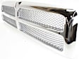 1996 Dodge Ram 1500 - 3-Piece Kit Grille, Chrome Shell with Painted Silver Insert, Standard Cab Pickup,  Includes (1) Grille Assembly and (2) Headlight