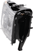 1996 Dodge Ram 1500 - 3-Piece Kit Grille, Chrome Shell with Painted Silver Insert, Standard Cab Pickup,  Includes (1) Grille Assembly and (2) Headlight