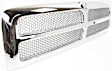 1996 Dodge Ram 1500 - 3-Piece Kit Grille, Chrome Shell with Painted Silver Insert, Standard Cab Pickup,  Includes (1) Grille Assembly and (2) Headlight