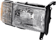 1996 Dodge Ram 1500 - 3-Piece Kit Grille, Chrome Shell with Painted Silver Insert, Standard Cab Pickup,  Includes (1) Grille Assembly and (2) Headlight