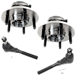 4-Piece Kit Suspension Kit Includes (2) Tie Rod End and (2) Wheel Hub