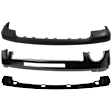 3-Piece Kit, Front Bumper, Powdercoated Black, Includes (1) Bumper, (1) Bumper Bracket, and (1) Bumper Cover
