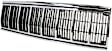 1996 Jeep Cherokee - 3-Piece Kit Grille, Chrome Shell with Painted Black Insert, Mid-Size,  Includes (1) Grille Assembly and (2) Headlight Door