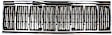 1996 Jeep Cherokee - 3-Piece Kit Grille, Chrome Shell with Painted Black Insert, Mid-Size,  Includes (1) Grille Assembly and (2) Headlight Door