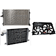2006 Volkswagen Jetta - 3-Piece Kit A/C Condenser, 5th Generation, 2.0L 4Cyl,  Includes (1) A/C Condenser, (1) Cooling Fan Assembly, and (1) Radiator