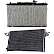 2006 Acura RSX - 2-Piece Kit A/C Condenser, 2.0L 4Cyl,  Includes (1) A/C Condenser and (1) Radiator
