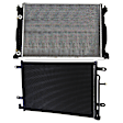 2-Piece Kit A/C Condenser, includes (1) A/C Condenser and (1) Radiator, 2.0L Eng., 4 Cyl., (A4 05-06, 1.8L Eng)