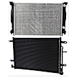 2-Piece Kit A/C Condenser, includes (1) A/C Condenser and (1) Radiator, 3.2L Eng., 6 Cyl., (A4 05-05/A4 QUATTRO 06-06, 3.0L Eng.)