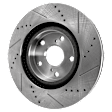 2014 Toyota Camry - 8-Piece Kit Front and Rear Brake Disc and Pad Kit, Cross-drilled and Slotted, 5 Lugs, Ceramic, 3.5L 6Cyl, Pro-Line Series  Includes (4) Brake Disc and (2) Brake Pad Set