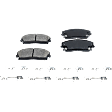 2012 Dodge Charger - 4-Wheel Set Front and Rear Brake Disc and Pad Kit, Cross-drilled and Slotted, 5 Lugs, Front and Rear-320.04 mm, Ceramic, RWD,  320mm Front Disc, Single Piston Front Caliper, Except Blacktop and Rallye Package, 3.6L 6Cyl