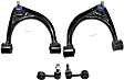 4-Piece Kit Front, Driver and Passenger Side, Upper Control Arm Kit, Includes (2) Control Arm and (2) Sway Bar Link